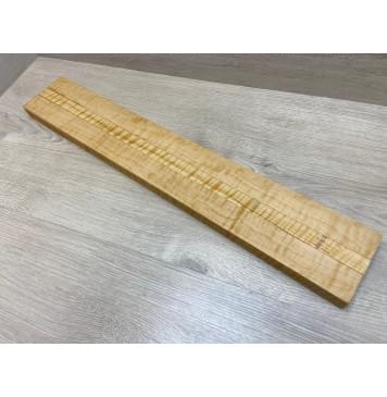 Ольха Волнистая заготовка грифа электрогитары Смешанный ААА Волна ААА 28х(40-21-40)х660 мм - из 3х частей-5