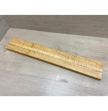 Ольха Волнистая заготовка грифа электрогитары Смешанный ААА Волна ААА 28х(40-21-40)х660 мм - из 3х частей-8