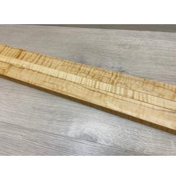 Ольха Волнистая заготовка грифа электрогитары Смешанный ААА Волна ААА 28х(40-21-40)х660 мм - из 3х частей-9