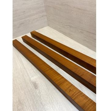 Клён Волнистый Печеный 180гр заготовка грифа электрогитары Радиал АА Волна АА 43х(41-41-41)х727 мм - из 3х частей-10