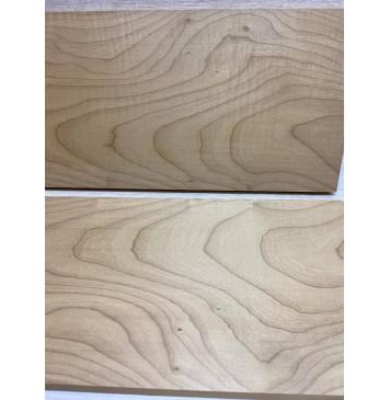 Клён Белый Печёный 180гр заготовка на топ Тангент АА14.5х185-188х475-482 мм - 2 шт (книжкой)-7