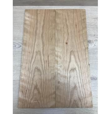 Вишня Американская Волнистая заготовка на топ Тангент АА Волна А 7.5х156х460 мм - 2 шт (книжкой)-2