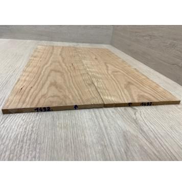 Вишня Американская Волнистая заготовка на топ Тангент АА Волна А 7.5х156х460 мм - 2 шт (книжкой)-8