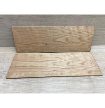 Вишня Американская Волнистая заготовка на топ Тангент АА Волна А 7.5х156х460 мм - 2 шт (книжкой)-1