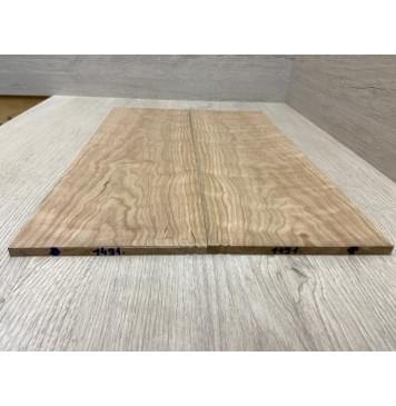 Вишня Американская Волнистая заготовка на топ Тангент ААА Волна АА 7.5х156х460 мм - 2 шт (книжкой)-8