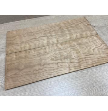 Вишня Американская Волнистая заготовка на топ Тангент ААА Волна АА 7.5х156х460 мм - 2 шт (книжкой)-0