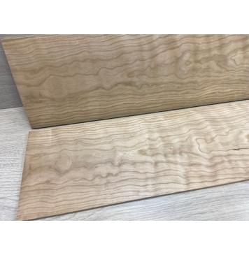 Вишня Американская Волнистая заготовка на топ Тангент ААА Волна АА 7.5х156х460 мм - 2 шт (книжкой)-3