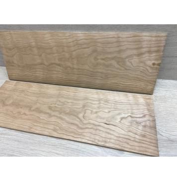 Вишня Американская Волнистая заготовка на топ Тангент ААА Волна АА 7.5х156х460 мм - 2 шт (книжкой)-1