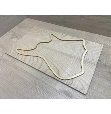 Клён Белый Явор, Волнистый заготовка на топ для Тревел гитары Смешанный ААА Волна ААА 8.5х135х450 мм - 2 шт (книжкой)-8