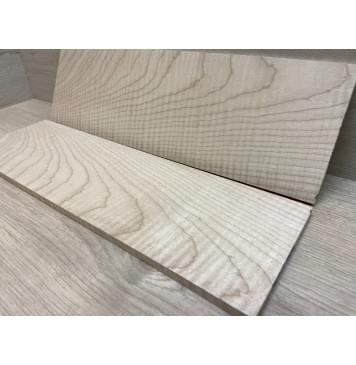 Клён Белый Явор, Волнистый заготовка на топ для Тревел гитары Смешанный ААА Волна ААА 8.5х135х450 мм - 2 шт (книжкой)-3