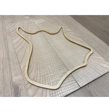 Клён Белый Явор, Волнистый заготовка на топ для Тревел гитары Смешанный ААА Волна АА 7.8х134-138х450 мм - 2 шт (книжкой)-6