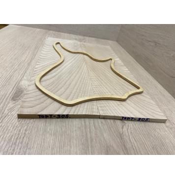 Клён Белый Явор, Волнистый заготовка на топ для Тревел гитары Смешанный ААА Волна АА 8.2х137-142х450 мм - 2 шт (книжкой)-8