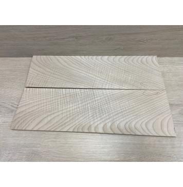 Клён Белый Явор, Волнистый заготовка на топ для Тревел гитары Смешанный ААА Волна АА 8.2х137-142х450 мм - 2 шт (книжкой)-2