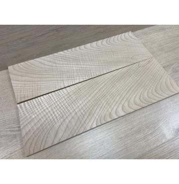 Клён Белый Явор, Волнистый заготовка на топ для Тревел гитары Смешанный ААА Волна АА 8.2х137-142х450 мм - 2 шт (книжкой)-1