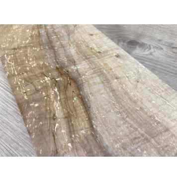 Клён Американский Spalted заготовка на топ Смешанный АА 21х162-182х515-540 мм (1 шт под распил) Уценка-гнилостные поражения древесины,под стабилизацию или работу с порозаполнителями-5