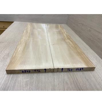 Ясень Оливковый заготовка на топ Смешанный АА 19х164-169х590 мм - 2 шт (книжкой)-1