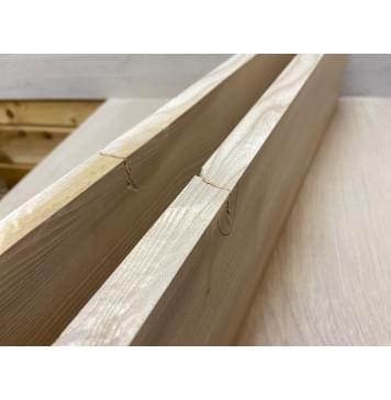 Ясень Оливковый заготовка на топ Смешанный АА 19х164-169х590 мм - 2 шт (книжкой)-6