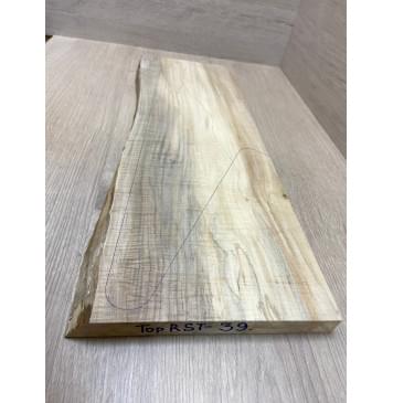 Клён Американский Волнистый заготовка на топ Смешанный ААА Волна ААА 21х197-210х595 мм (1шт под распил)-2