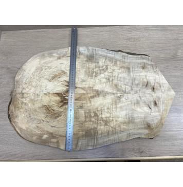 Клён Американский Волнистый заготовка на топ Смешанный АА Волна ААА 11х165-215х545-650 мм - 2 шт  (книжкой) Уценка-трещины-16