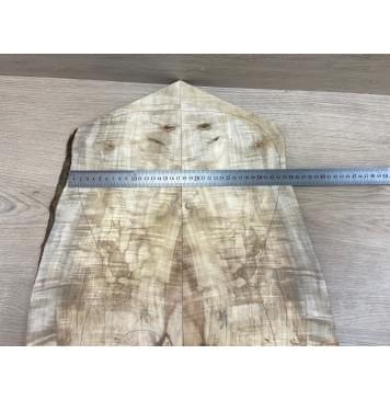 Клён Американский Волнистый заготовка на топ Смешанный АА Волна ААА 11х165-215х545-650 мм - 2 шт  (книжкой) Уценка-трещины-15