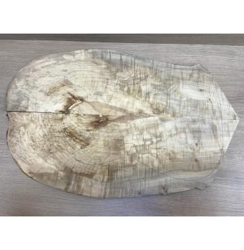 Клён Американский Волнистый заготовка на топ Смешанный АА Волна ААА 11х165-215х545-650 мм - 2 шт  (книжкой) Уценка-трещины-14