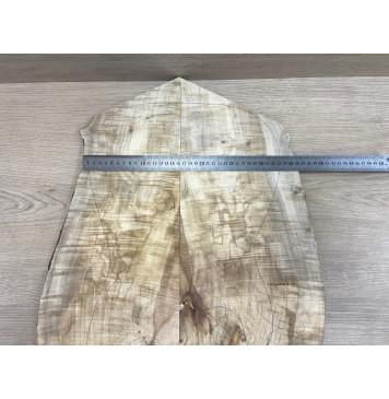 Клён Американский Волнистый заготовка на топ Смешанный АА Волна ААА 11х165-215х545-650 мм - 2 шт  (книжкой) Уценка-трещины-10