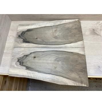 Орех Грецкий заготовка на топ Тангент АА 25х26.5-32.5х650-660 мм - 2 шт. (книжкой)-0