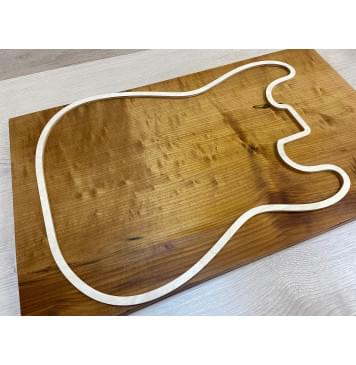 Клён Облачко Печеный 180гр заготовка на топ Смешанный А Волна А 26х343х580 мм - (Массив)-1