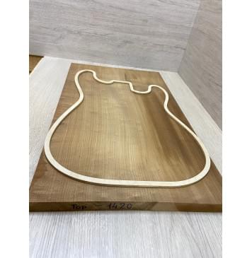 Клён Белый Печёный 180гр заготовка на топ Смешанный АА 24х342х560 мм - (Массив)-11