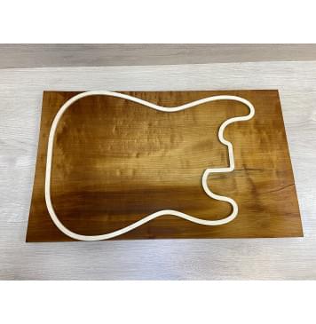 Клён Белый Печёный 180гр заготовка на топ Смешанный АА 24х342х560 мм - (Массив)-1