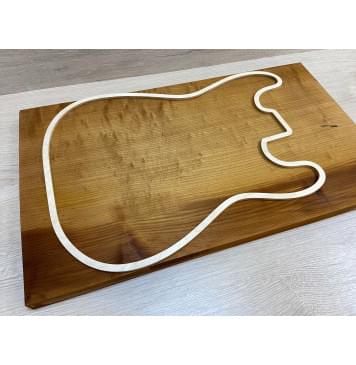 Клён Облачко Печеный 180гр заготовка на топ Смешанный А Волна А 24х343х570 мм - (Массив)-3