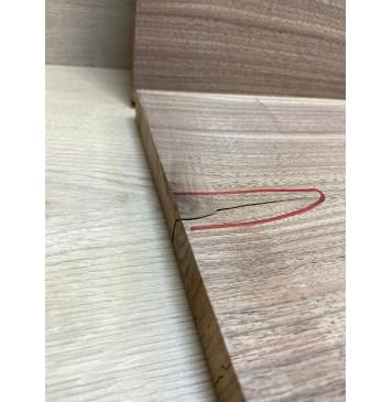 Орех Американский заготовка на топ Смешанный А 25х295х630 мм - 2шт  (книжкой)-5