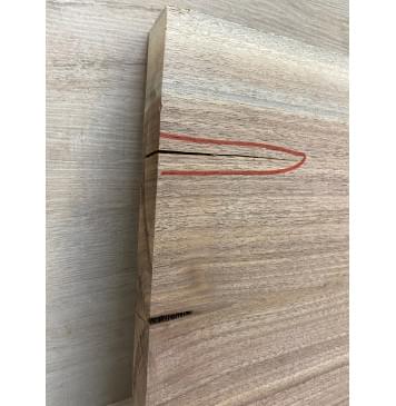 Орех Американский заготовка на топ Смешанный А 25х295х630 мм - 2шт  (книжкой)-6