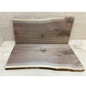 Орех Американский заготовка на топ Смешанный А 25х295х630 мм - 2шт  (книжкой)-7