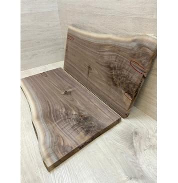 Орех Американский заготовка на топ Смешанный А 25х295х630 мм - 2шт  (книжкой)-9