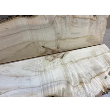 Клён Американский Каповый заготовка на топ Смешанный АА 16х150-225х580 мм 2 шт (книжкой)-7