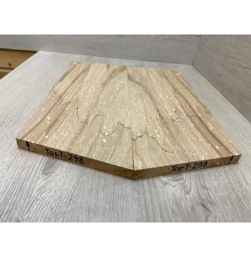Клён Американский Spalted заготовка на топ для Тревел гитары Смешанный АА 18.5х166х380-420 мм (2шт книжкой) Уценка-гнилостные поражения древесины,под стабилизацию или работу с порозаполнителями-2