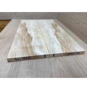 Клён Чёрный Явор, Волнистый заготовка на топ Смешанный АА Волна ААА 18х182х580 мм - 2 шт. (книжкой)-9