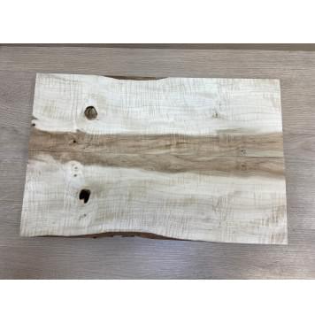 Клён Чёрный Явор, Волнистый заготовка на топ Смешанный А Волна АА 18х165х510 мм - 2 шт. (книжкой) Уценка-сучки-4