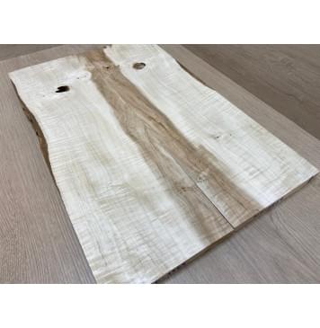 Клён Чёрный Явор, Волнистый заготовка на топ Смешанный А Волна АА 18х165х510 мм - 2 шт. (книжкой) Уценка-сучки-2