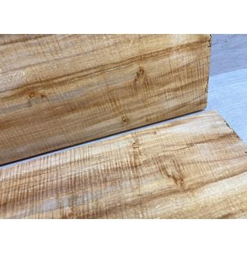 Клён Американский Spalted Волнистый заготовка на топ Смешанный А Волна АА 18х174х433 мм (2шт книжкой) Уценка-гнилостные поражения древесины,под стабилизацию или работу с порозаполнителями-6