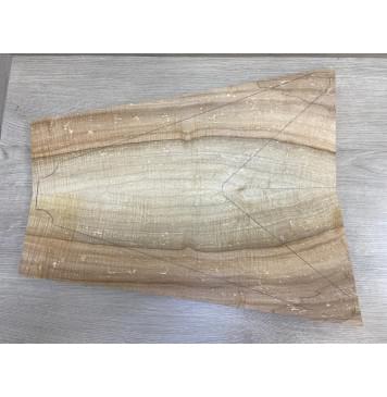 Клён Американский Spalted Волнистый заготовка на топ Смешанный ААА Волна АА 18х145-225х540-570 мм (2шт книжкой) Уценка-гнилостные поражения древесины,под стабилизацию или работу с порозаполнителями-3