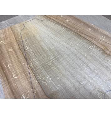 Клён Американский Spalted Волнистый заготовка на топ Смешанный ААА Волна АА 18х145-225х540-570 мм (2шт книжкой) Уценка-гнилостные поражения древесины,под стабилизацию или работу с порозаполнителями-5