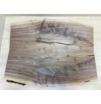 Орех Американский Волнистый заготовка на топ Смешанный А Волна АА 27х200-230х590 мм - 2 шт. (книжкой)-4