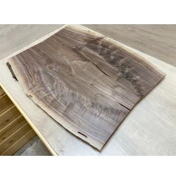 Орех Американский Волнистый заготовка на топ Смешанный А Волна АА 27х200-230х590 мм - 2 шт. (книжкой)-8