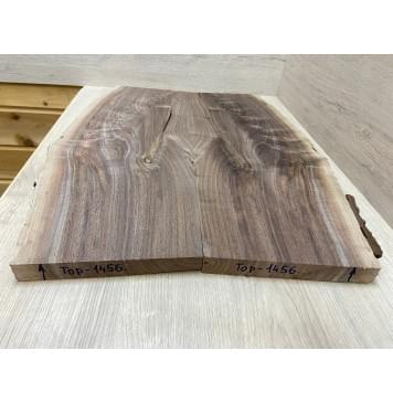 Орех Американский Волнистый заготовка на топ Смешанный А Волна АА 27х200-230х590 мм - 2 шт. (книжкой)-7