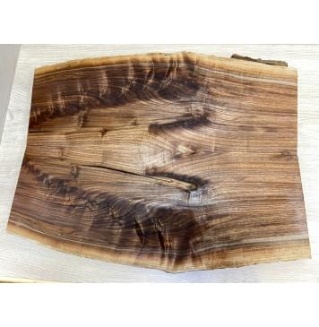 Орех Американский Волнистый заготовка на топ Смешанный А Волна АА 27х200-230х590 мм - 2 шт. (книжкой)-6