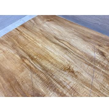 Клён Американский Spalted Волнистый заготовка на топ Смешанный АА Волна АА 15х259-262х595 мм (2шт книжкой) Уценка-гнилостные поражения древесины,под стабилизацию или работу с порозаполнителями-4