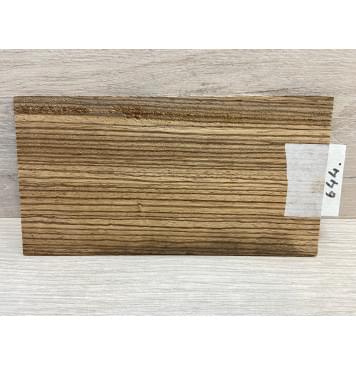 Зебрано заготовка накладки на головку грифа Радиал АА 3х103х190 мм-6