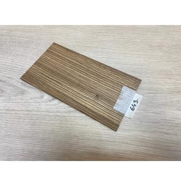 Зебрано заготовка накладки на головку грифа Радиал АА 5х103х190 мм-0